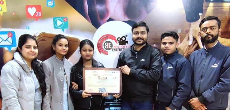 India International Science Festival:- Piyush Sagar of Beat of Life Entertainment awarded 3rd prize in the Video Competition